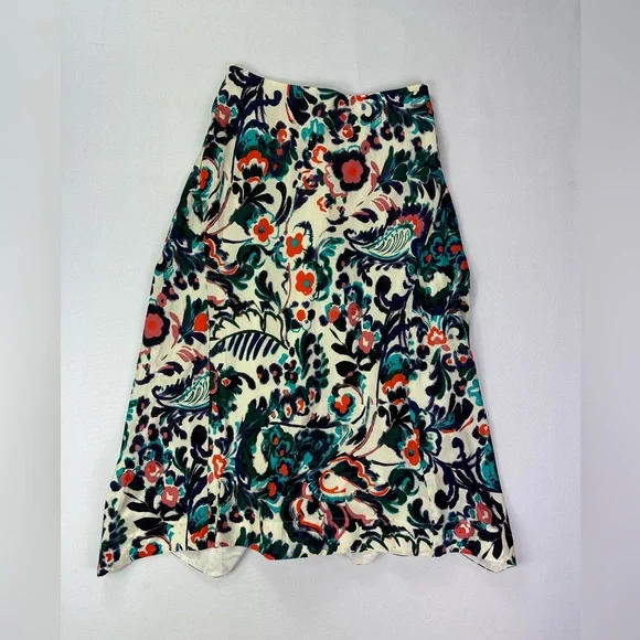 Tanya Taylor Erin silk floral skirt size 2